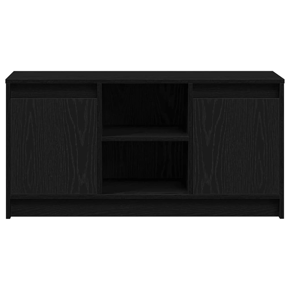 TV staliukas TV vienetai 100 x 34 x 50 cm Juoda Apdirbta mediena