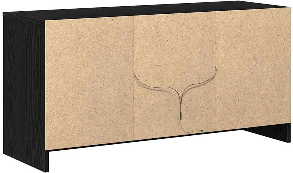 TV staliukas TV vienetai 100 x 34 x 50 cm Juoda Apdirbta mediena