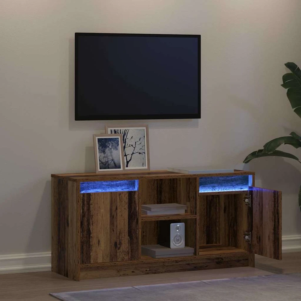 TV staliukas TV vienetai 100 x 34 x 50 cm Ruda Apdirbta mediena