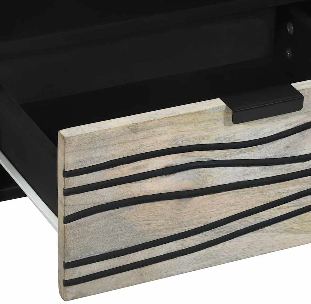 TV vienetai 105 x 33 x 46 cm Balta Apdirbta mediena