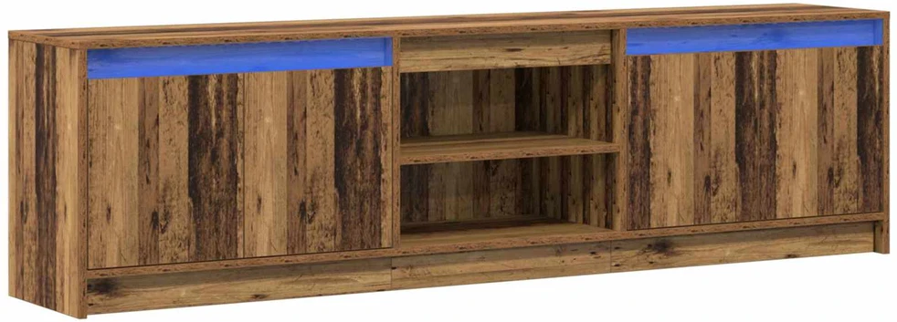 TV staliukas TV vienetai 180 x 34 x 50 cm Ruda Apdirbta mediena