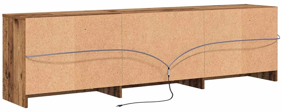 TV staliukas TV vienetai 180 x 34 x 50 cm Senovinis medis Apdirbta mediena