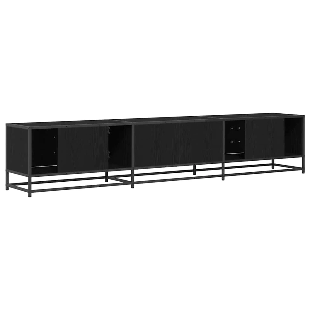 TV staliukas TV vienetai 210 x 35 x 41 cm Juodas ąžuolas Apdirbta mediena