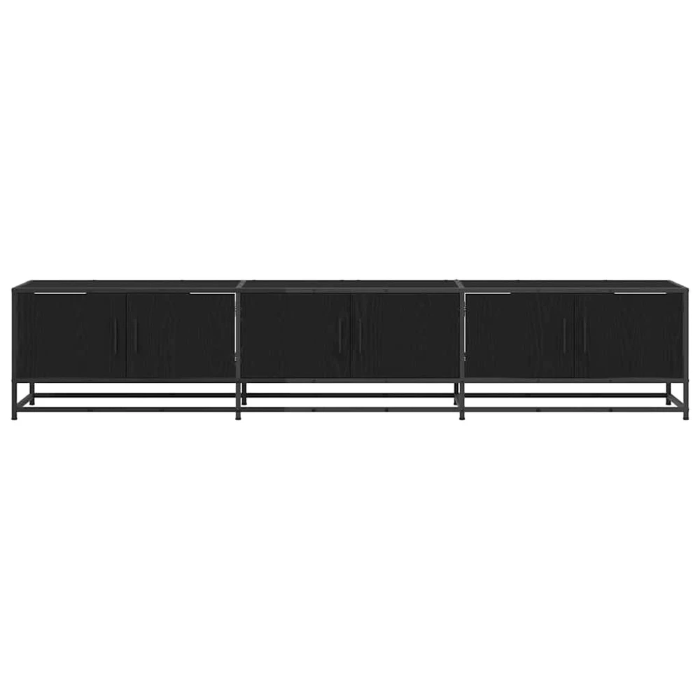 TV staliukas TV vienetai 210 x 35 x 41 cm Juodas ąžuolas Apdirbta mediena