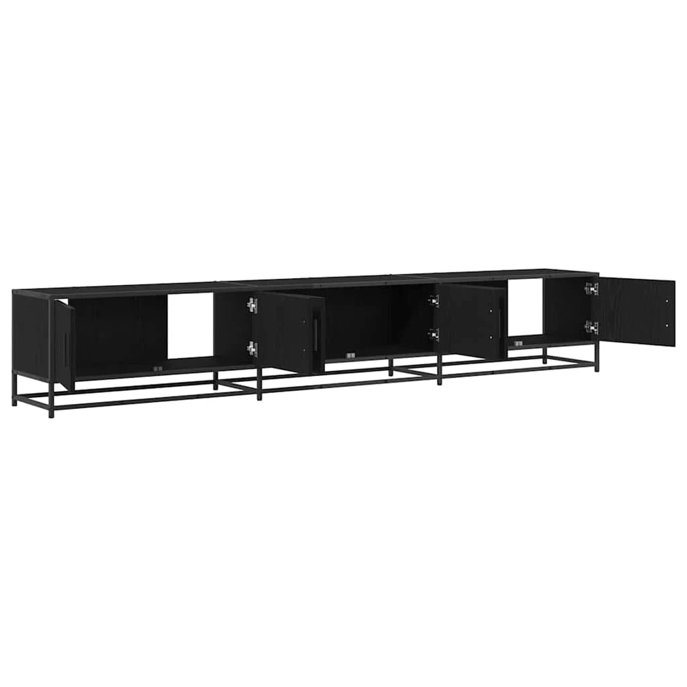 TV staliukas TV vienetai 240 x 35 x 41 cm Juodas ąžuolas Apdirbta mediena