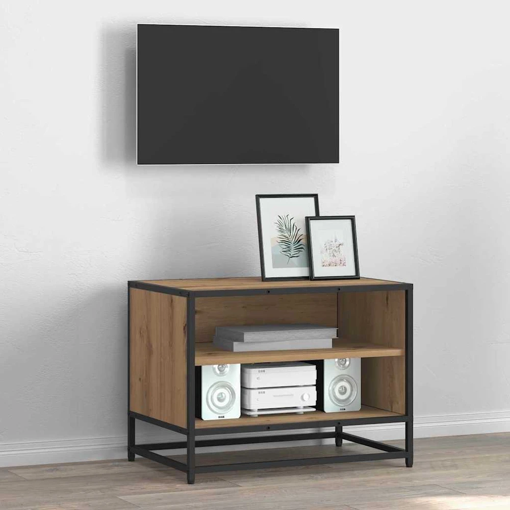 TV staliukas TV vienetai 61 x 40 x 46 cm Amatininkų ąžuolas Apdirbta mediena