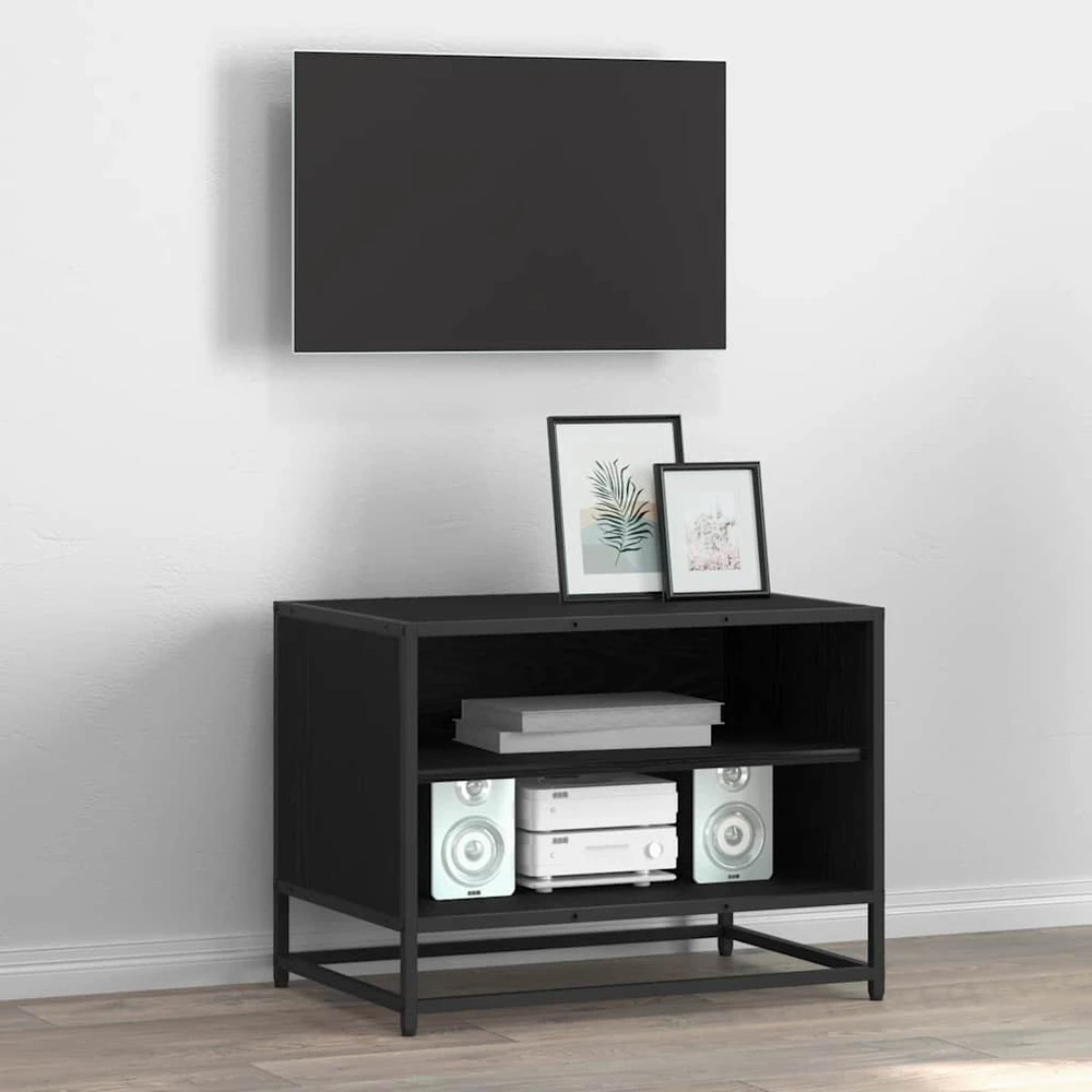TV staliukas TV vienetai 61 x 40 x 46 cm Juodas ąžuolas Apdirbta mediena