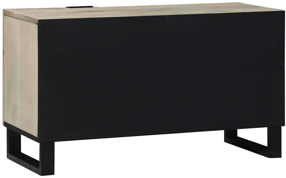 TV vienetai 80 x 33 x 46 cm Balta Apdirbta mediena