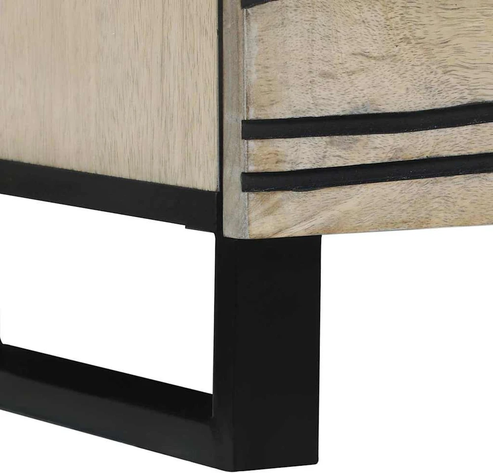 TV vienetai 80 x 33 x 46 cm Balta Apdirbta mediena