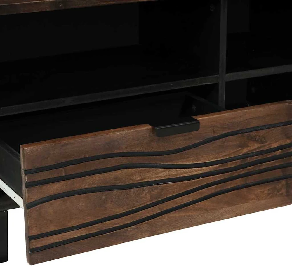 TV staliukas TV vienetai 80 x 33 x 46 cm graikinis riešutmedis