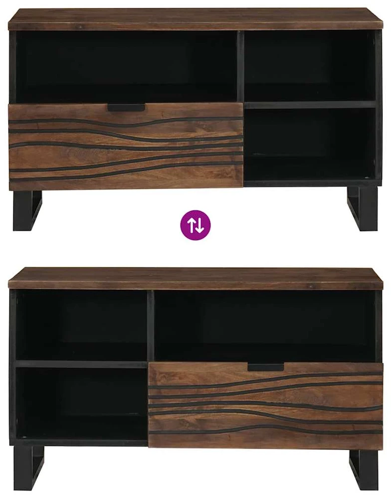 TV staliukas TV vienetai 80 x 33 x 46 cm graikinis riešutmedis