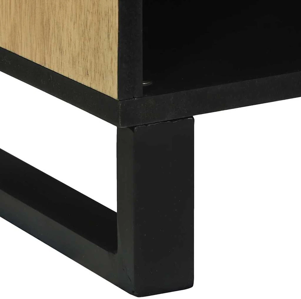 TV vienetai 80 x 33 x 46 cm Ruda Apdirbta mediena