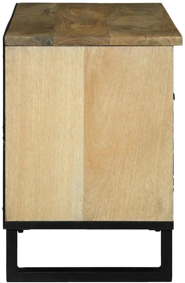 TV vienetai 80 x 33 x 46 cm Ruda Apdirbta mediena