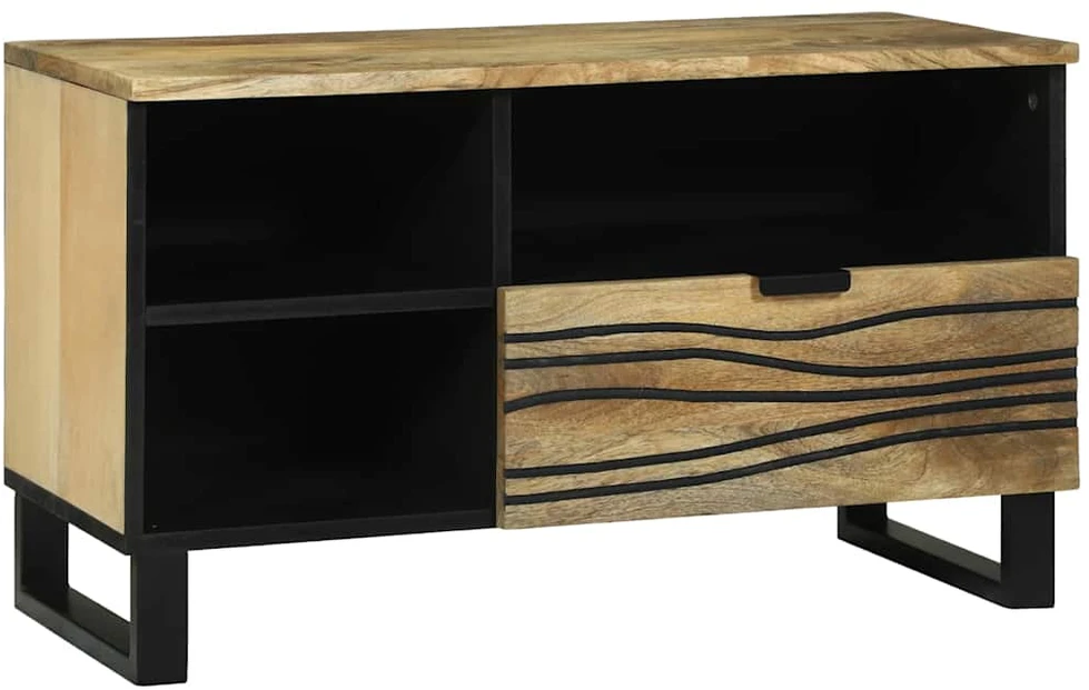 TV vienetai 80 x 33 x 46 cm Ruda Apdirbta mediena