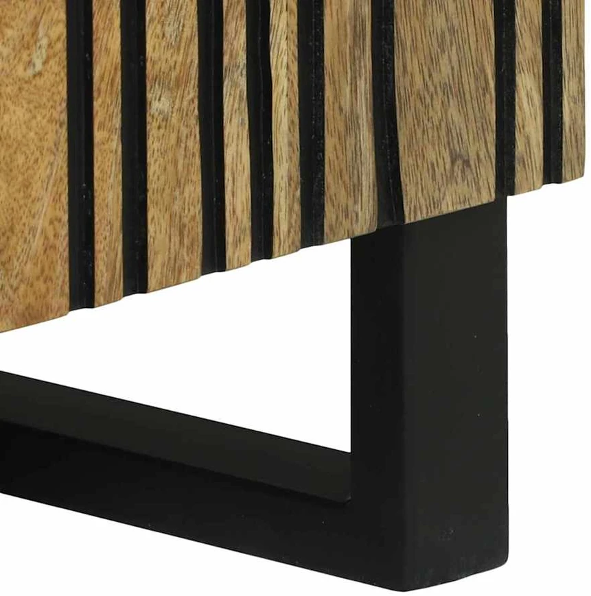 TV staliukas TV vienetai 80 x 33 x 46 cm Ruda Apdirbta mediena