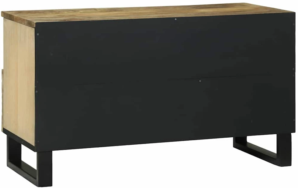 TV vienetai 80 x 33 x 46 cm Ruda Apdirbta mediena