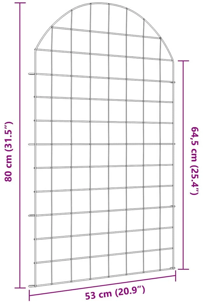 Tvenkinio tvoros rinkinys 8 vnt. 50 x 80 cm Plienas Žalia