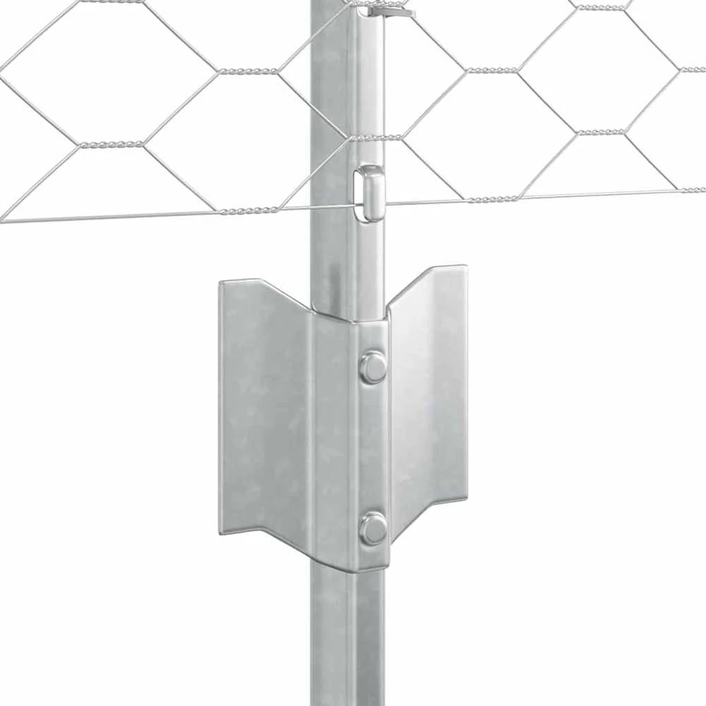 Hexagonal Fence with Post 10 x 0,8 m Galvanizuotas plienas