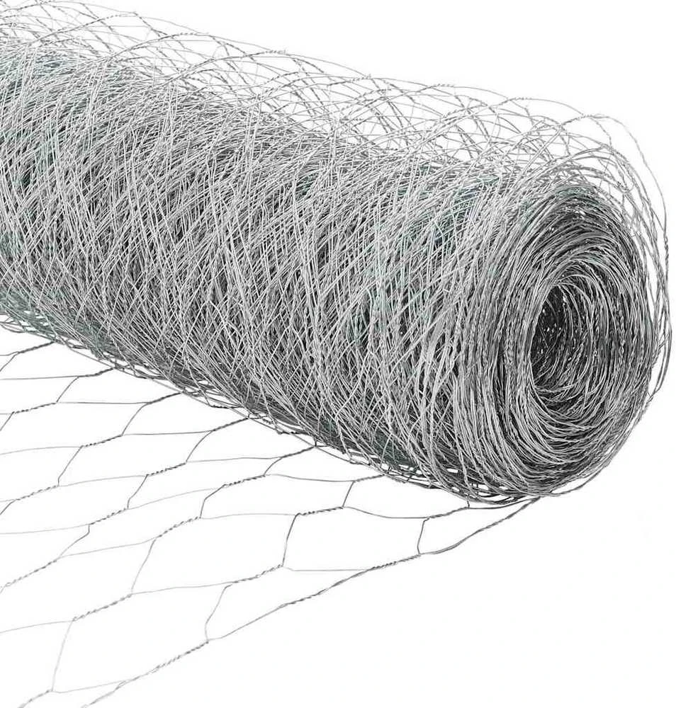 Hexagonal Fence with Post 10 x 0,8 m Galvanizuotas plienas