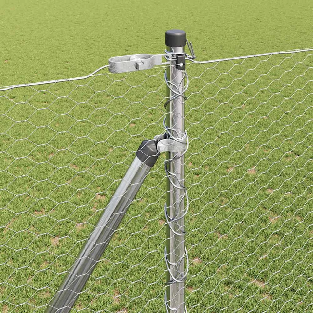 Hexagonal Fence with Post 10 x 1,5 m Galvanizuotas plienas
