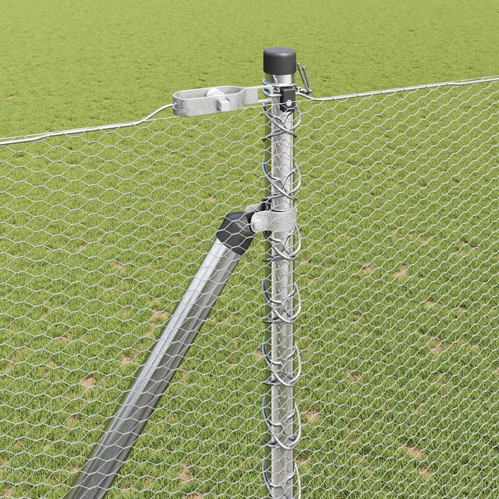 Hexagonal Fence with Post 25 x 1,6 m Galvanizuotas plienas