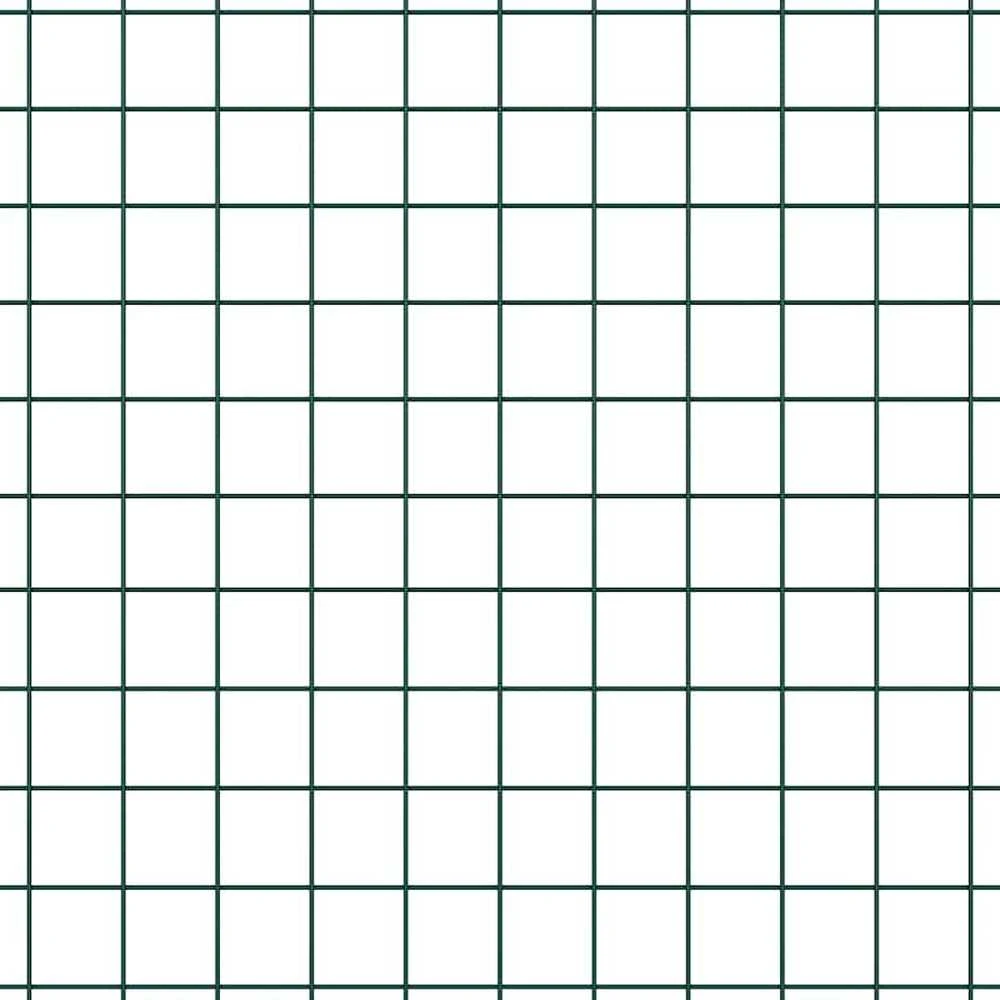 Suvirintas vielinis tvoras su smailiais galais 25 x 0,8 m Žalia