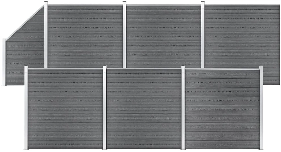 Tvoros rinkinys, pilkos spalvos, 1138x186cm, WPC