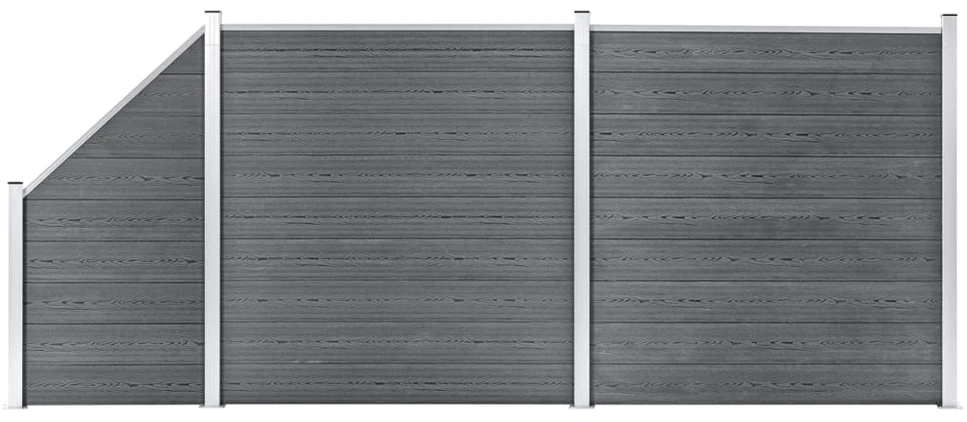 Tvoros rinkinys, pilkos spalvos, 446x186cm, WPC