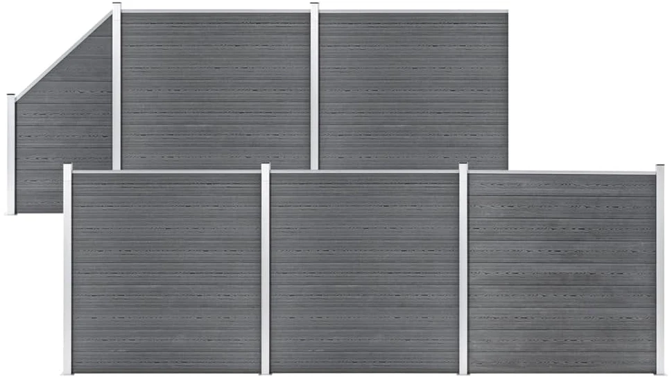 Tvoros rinkinys, pilkos spalvos, 965x186cm, WPC