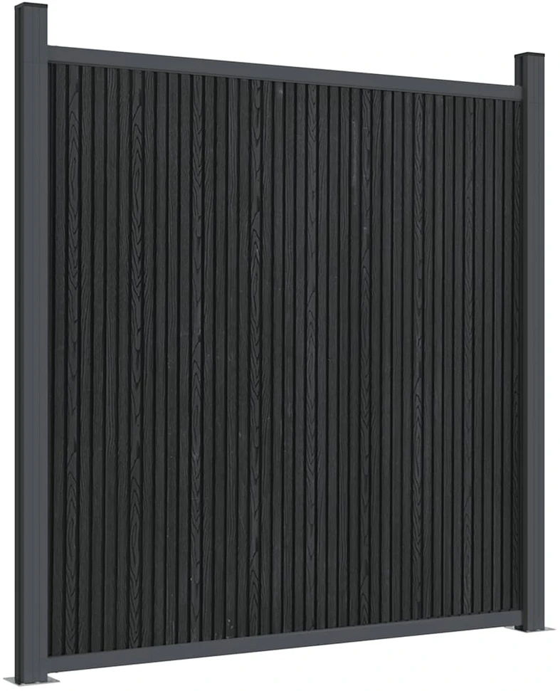Tvoros segmentas, pilkos spalvos, 1564x186cm, WPC