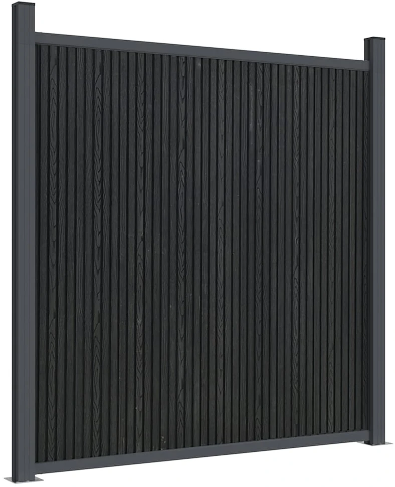 Tvoros segmentas, pilkos spalvos, 1737x186cm, WPC