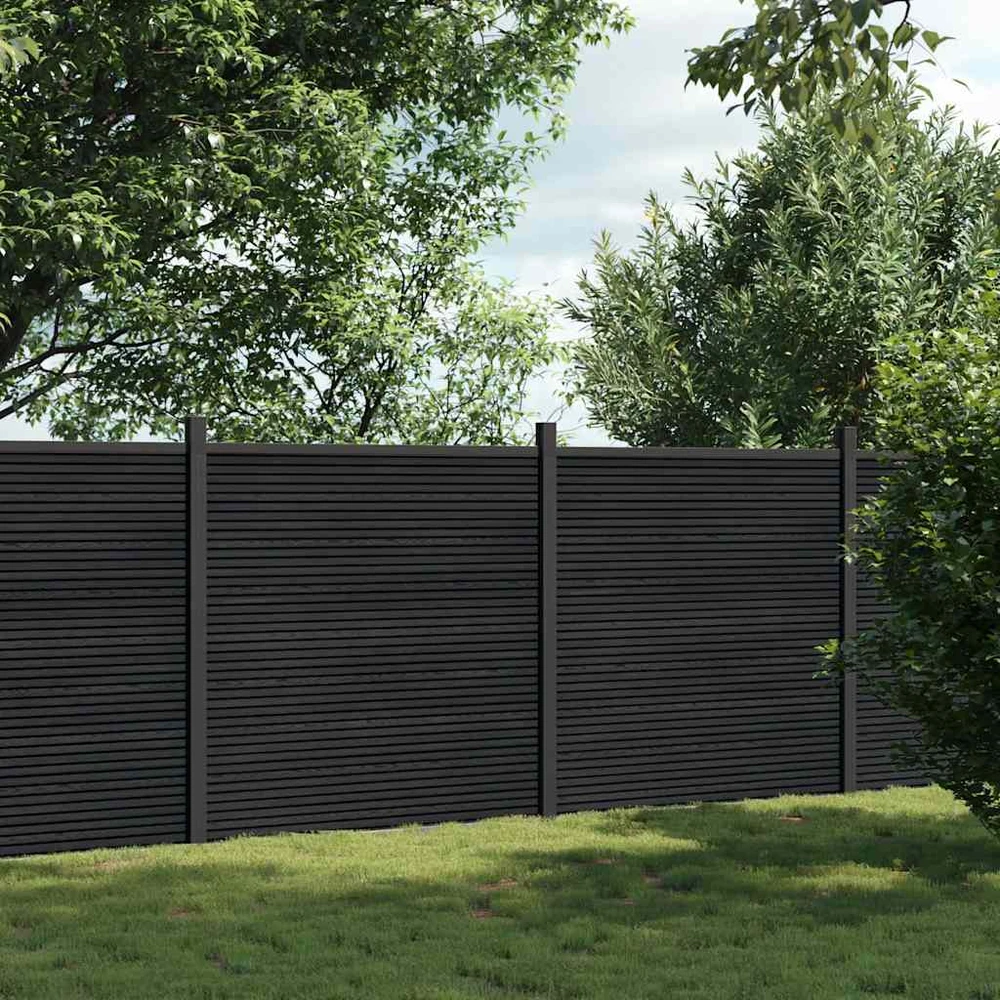Tvoros segmentas, pilkos spalvos, 353x186cm, WPC