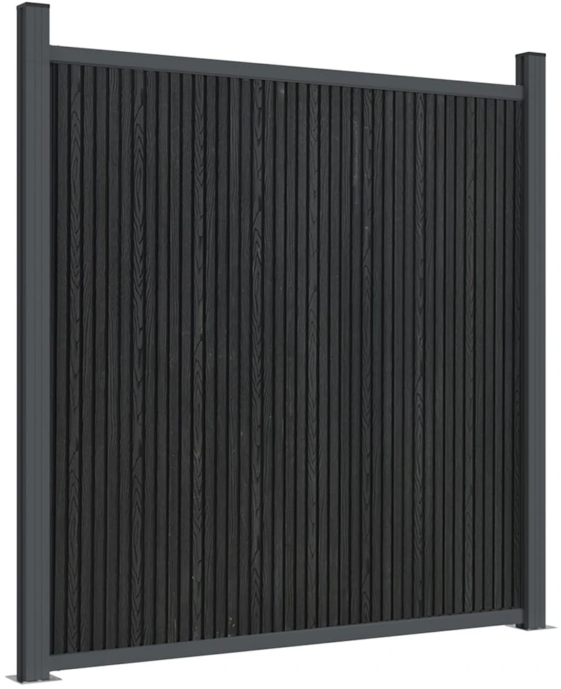 Tvoros segmentas, pilkos spalvos, 872x186cm, WPC