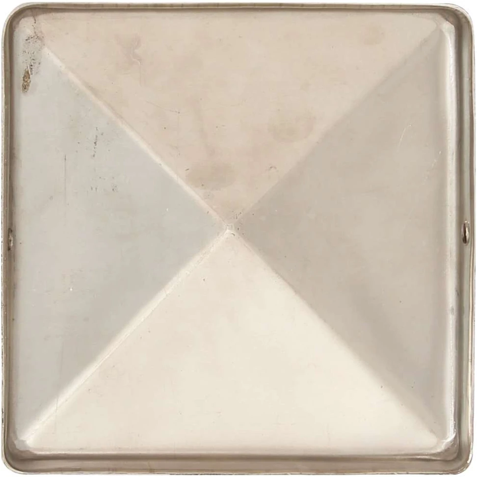 Tvoros stulpų dangteliai, 6vnt., 101x101mm, nerūdijantis plienas