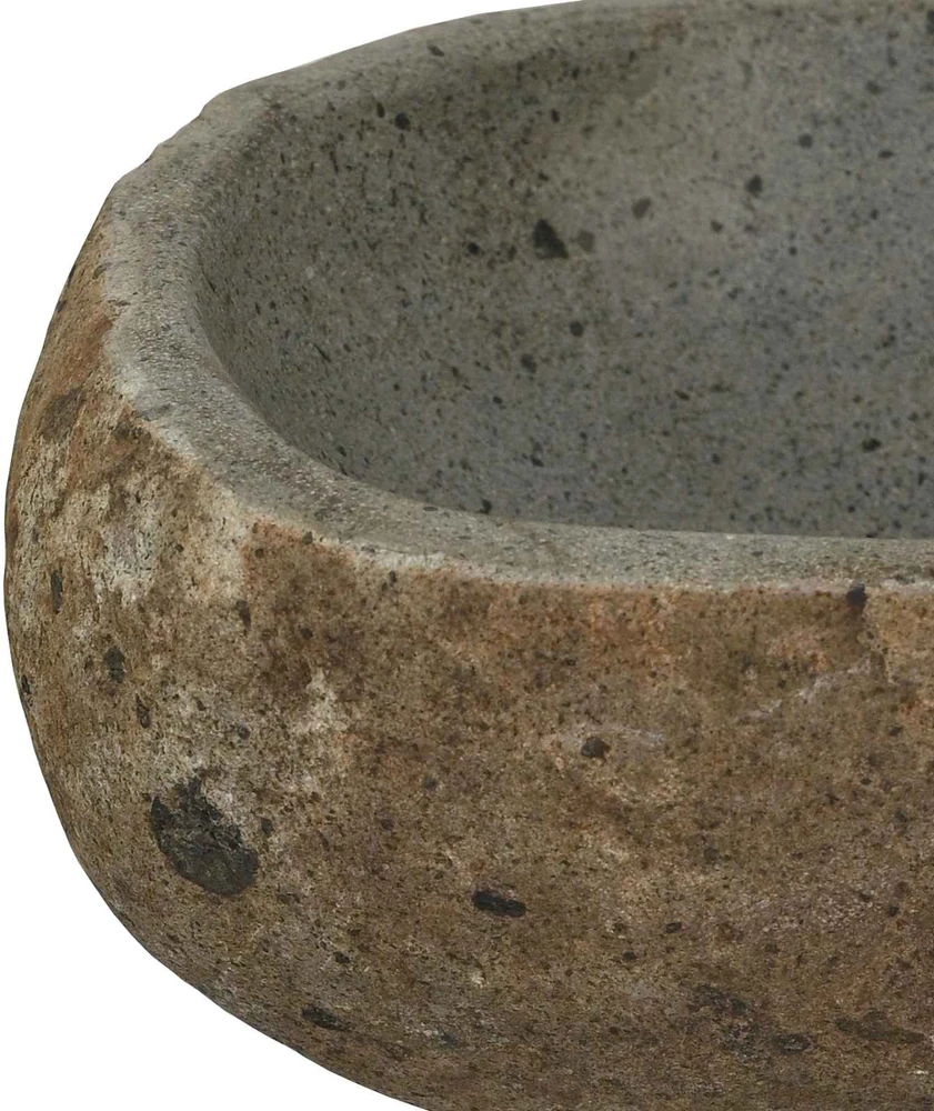 Upių akmens baseinas Šviesiai pilka (30-37) x (25-30) x 12 cm