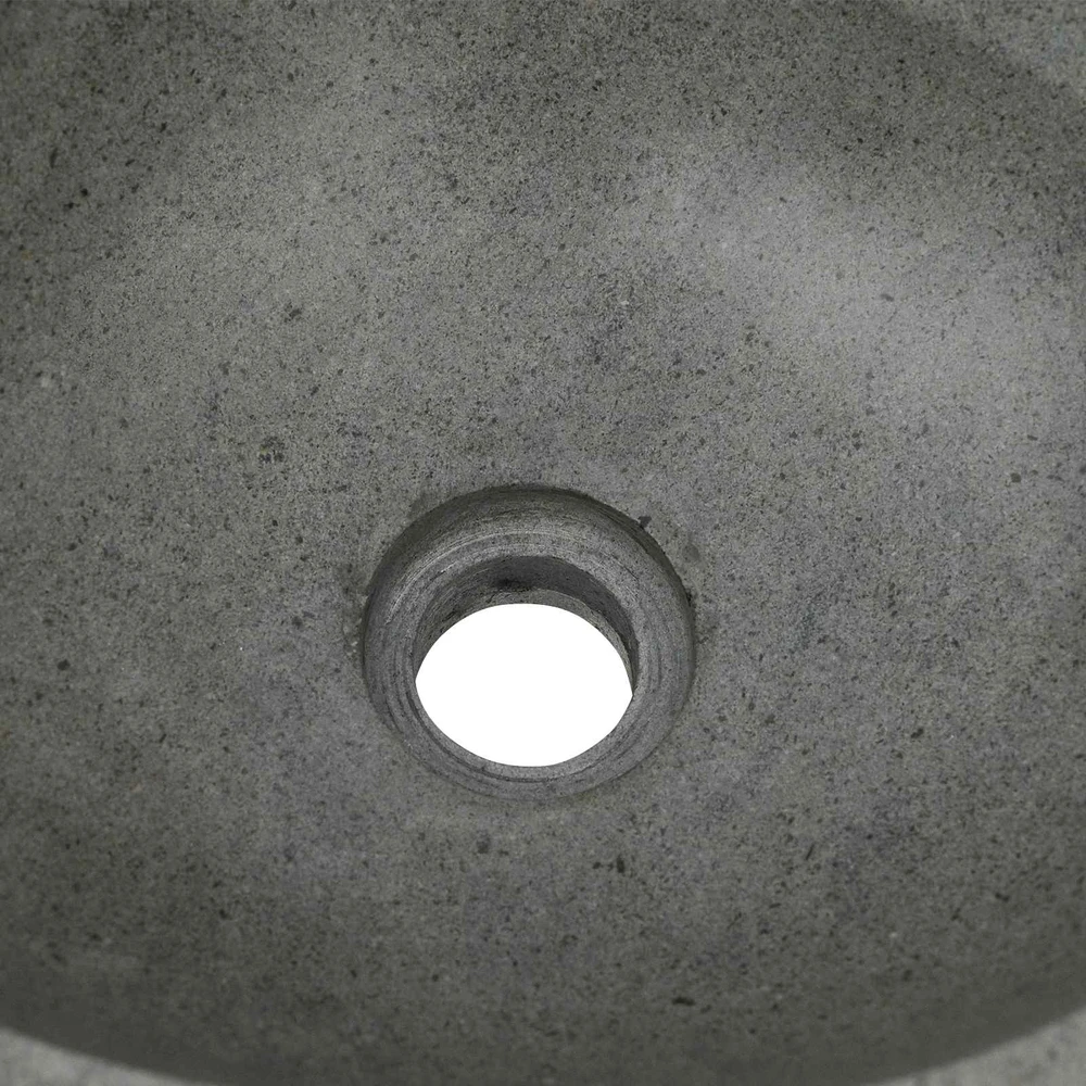 Upių akmens baseinas Šviesiai pilka 45 x 35 x 15 cm Upės Akmuo