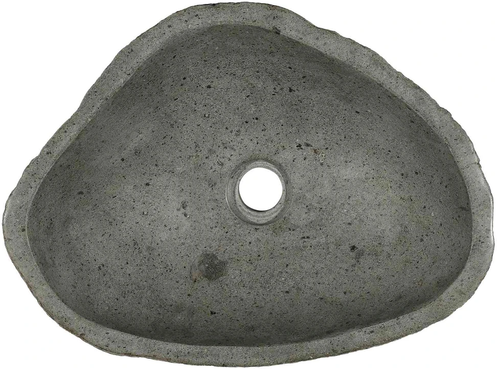 Upių akmens baseinas Šviesiai pilka 52 x 40 x 15 cm Upės Akmuo