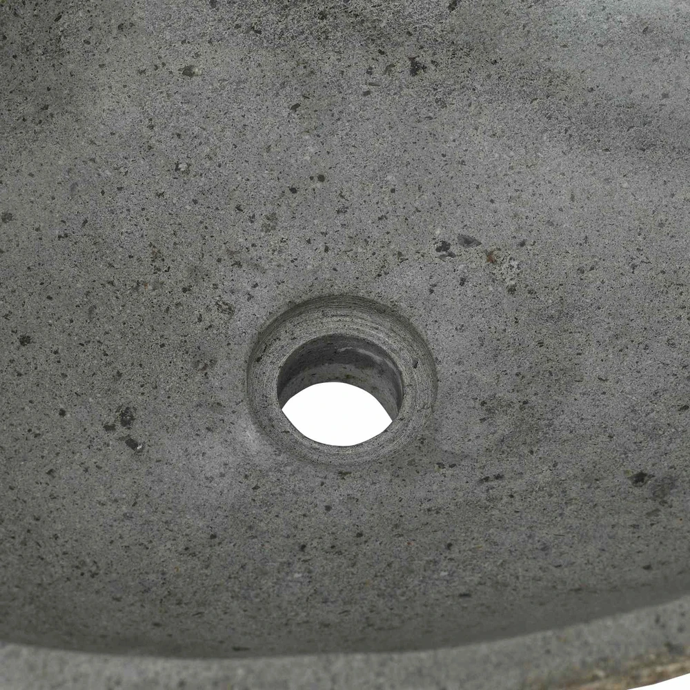 Upių akmens baseinas Šviesiai pilka 52 x 40 x 15 cm Upės Akmuo