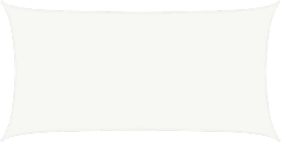 Uždanga nuo saulės, baltos spalvos, 2,5x4,5m, HDPE, 160g/m²