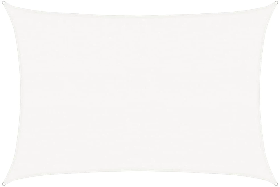 Uždanga nuo saulės, baltos spalvos, 3,5x4,5m, HDPE, 160g/m²