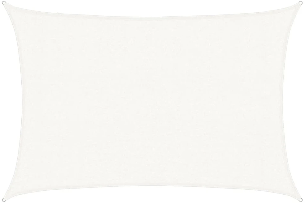 Uždanga nuo saulės, baltos spalvos, 3x4m, HDPE, 160g/m²