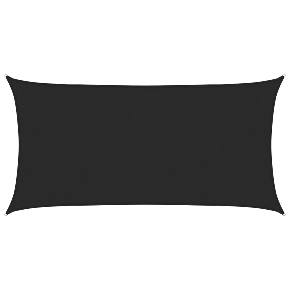 Uždanga nuo saulės, juodos spalvos, 2,5x5m, HDPE, 160g/m²