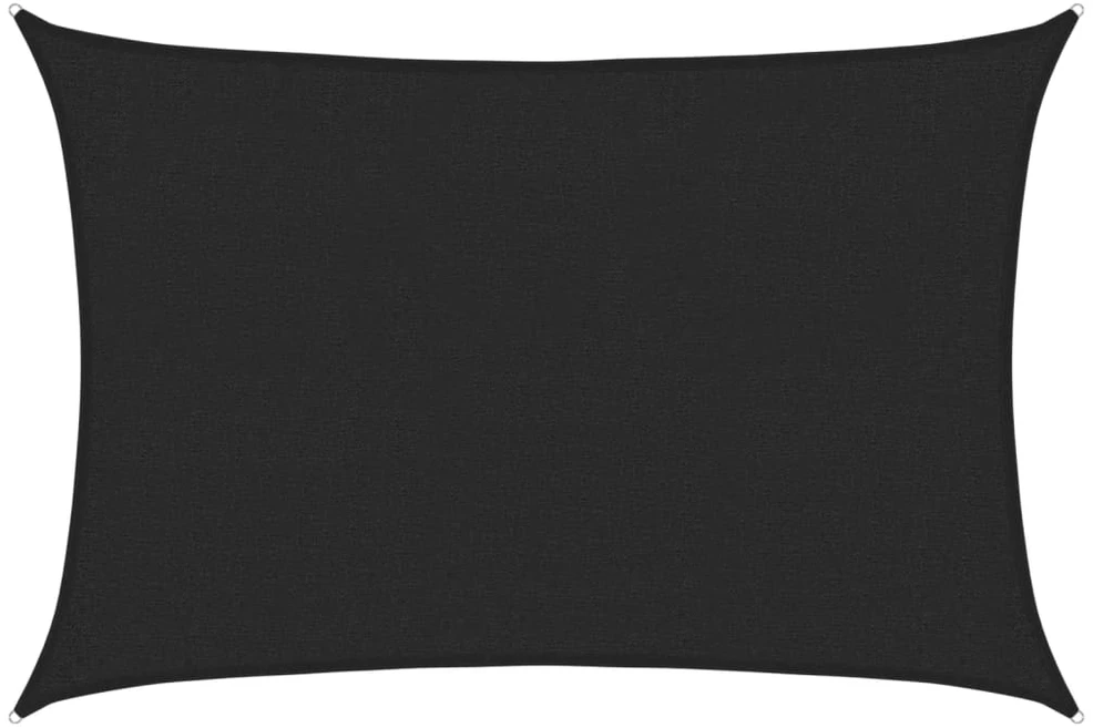 Uždanga nuo saulės, juodos spalvos, 2x3m, HDPE, 160g/m²