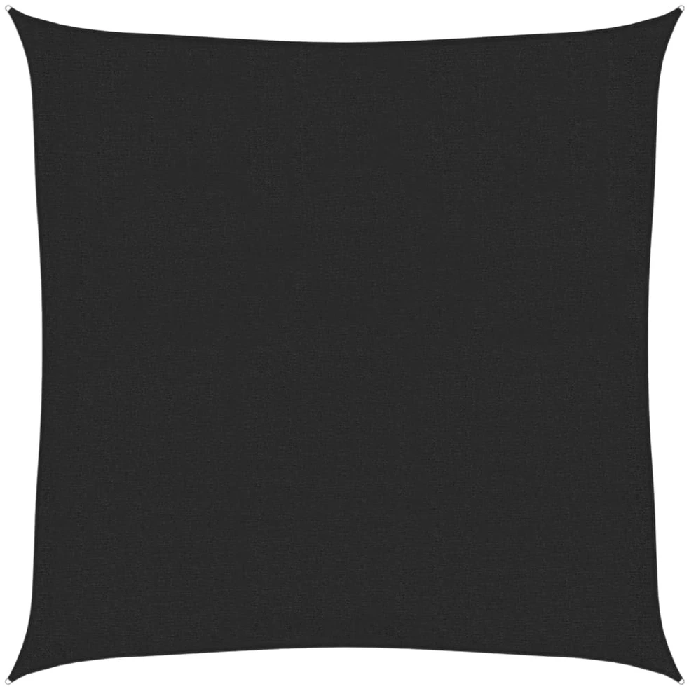 Uždanga nuo saulės, juodos spalvos, 3,6x3,6m, HDPE, 160g/m²