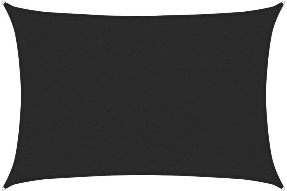 Uždanga nuo saulės, juodos spalvos, 3x4,5m, HDPE, 160g/m²