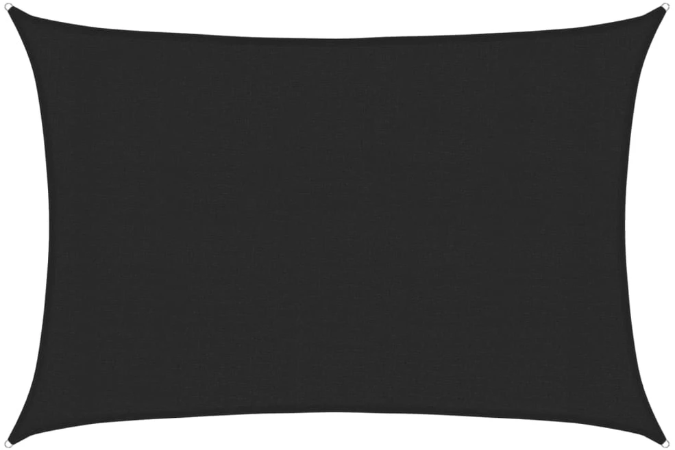 Uždanga nuo saulės, juodos spalvos, 3x4m, HDPE, 160g/m²