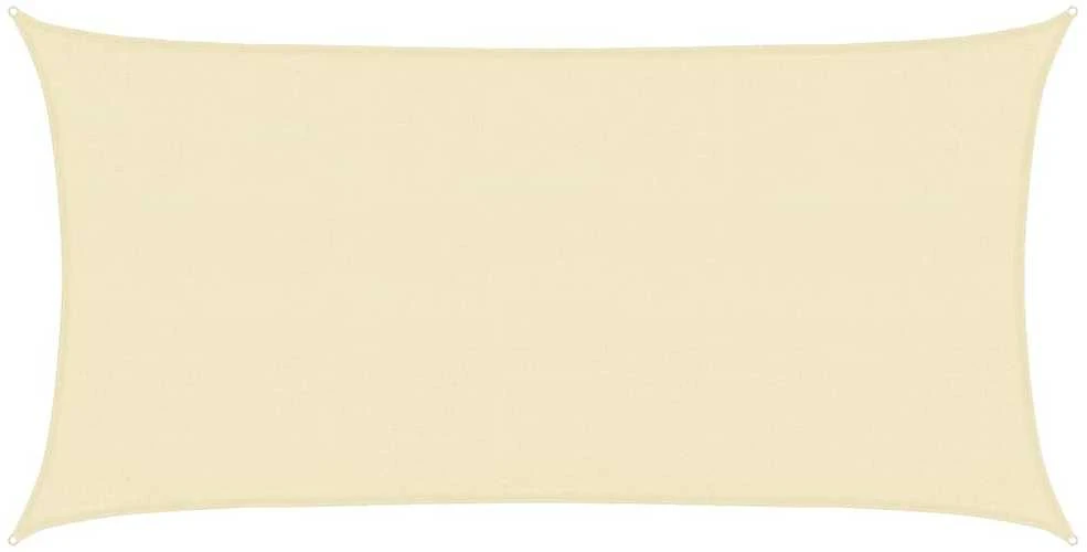 Uždanga nuo saulės, kreminės spalvos, 3x6m, HDPE, 160g/m²
