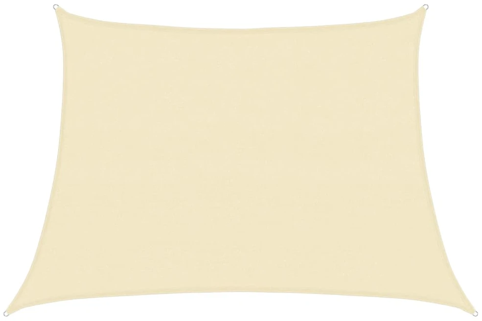 Uždanga nuo saulės, kreminės spalvos, 4/5x3m, HDPE, 160g/m²