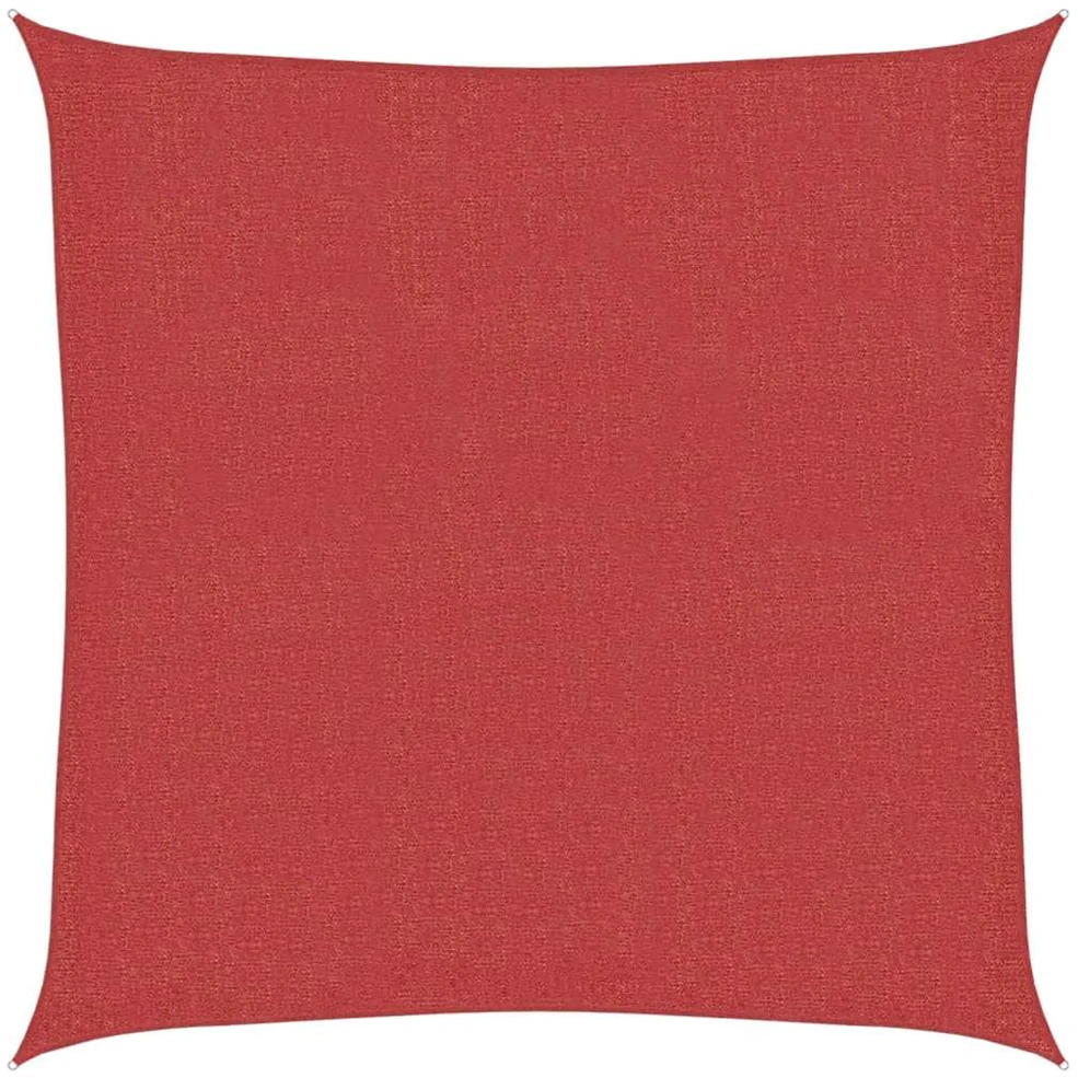 Uždanga nuo saulės, raudonos spalvos, 2,5x2,5m, HDPE, 160g/m²