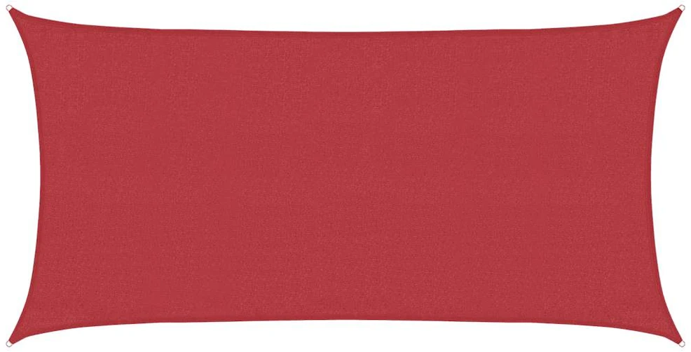 Uždanga nuo saulės, raudonos spalvos, 3x6m, HDPE, 160g/m²